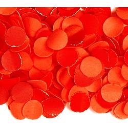 Foto van 3x zakjes van 100 gram party confetti kleur rood - confetti