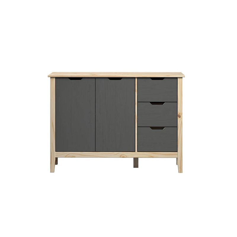 Foto van Latera dressoir 3 laden, 2 deuren grijs.