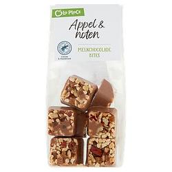 Foto van La place melkchocolade bites met appel & noten 150g bij jumbo