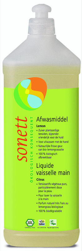 Foto van Sonett afwasmiddel lemon 1000ml