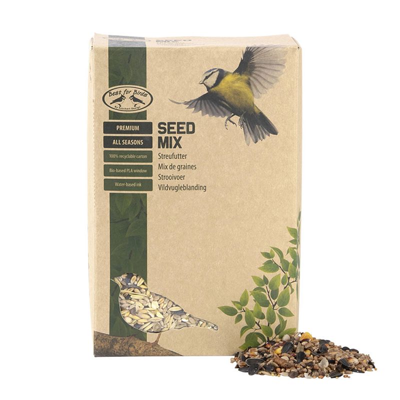 Foto van Best for birds vogelvoer mix - 4 seizoenen - 2,5 kg - zaden mix - vogelvoer