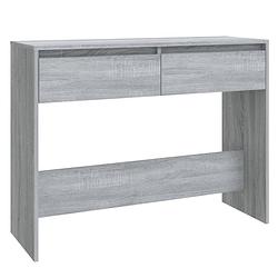 Foto van Vidaxl wandtafel 100x35x76,5 cm spaanplaat grijs sonoma eikenkleurig