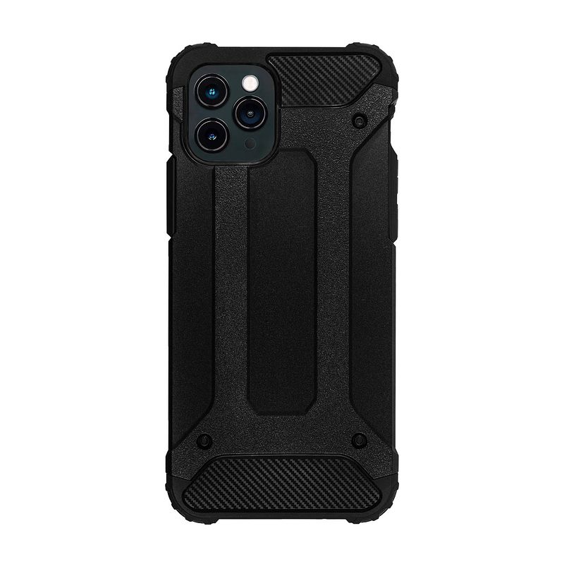 Foto van Bmax classic armor phone case voor iphone 12 pro - black/zwart