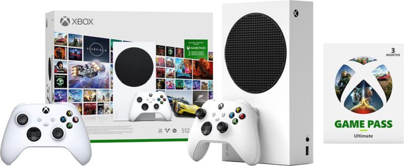 Foto van Xbox series s + 3 maanden game pass ultimate bundel + tweede controller wit