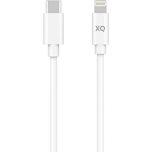 Foto van Xqisit oplaadkabel charge en sync lightning naar usb-c (wit)