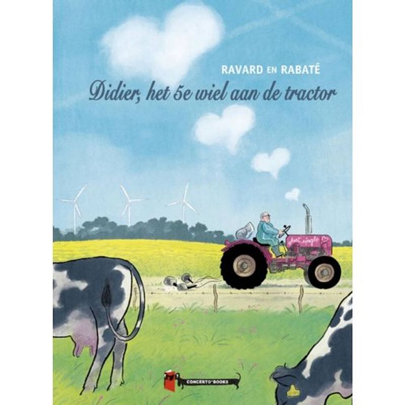 Foto van Didier, het 5e wiel aan de tractor