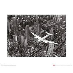 Foto van Kunstdruk time life dc-4 over manhattan 40x50cm