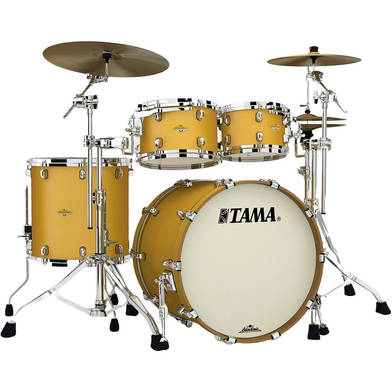 Foto van Tama ma42tzs-sam starclassic maple satin aztec gold metallic 4d. shellset