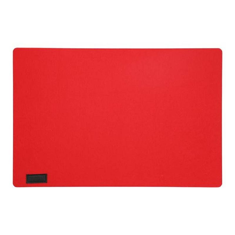 Foto van Rechthoekige placemat met ronde hoeken polyester rood 30 x 45 cm - placemats