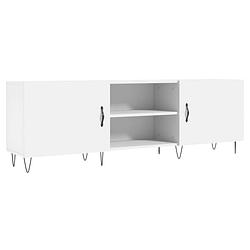 Foto van The living store televisiekast hout en ijzer - 150 x 30 x 50 cm - wit