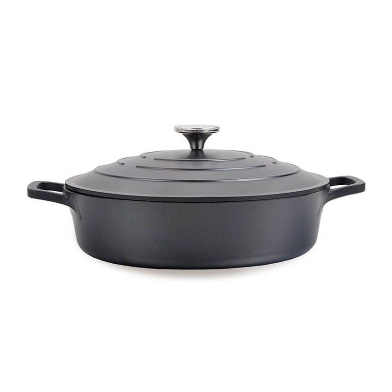 Foto van Maestro mr-4528-s braadpan - deksel - 4 l - ø 28 cm - zwart