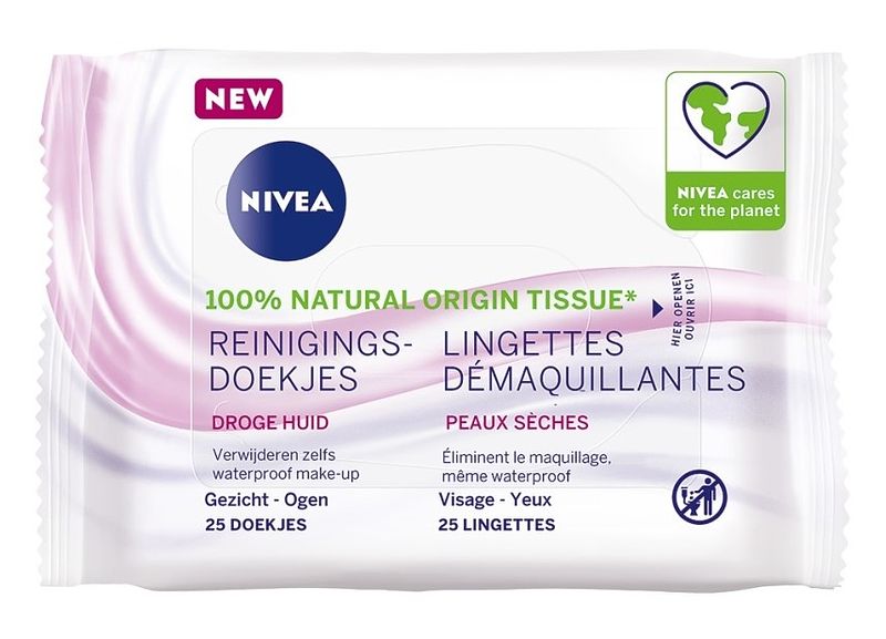 Foto van Nivea reinigingsdoekjes droge huid 25 doekjes bij jumbo