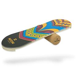Foto van Matchu sports balance board - trickboard - blauw, oranje, zwart, paars - 100% hout
