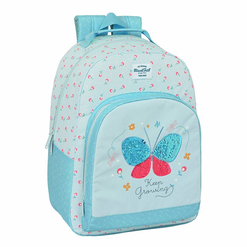 Foto van Schoolrugzak blackfit8 keep growing licht blauw (32 x 42 x 15 cm)