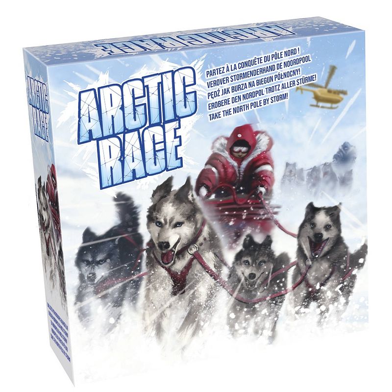 Foto van Tactic bordspel arctic race junior karton blauw