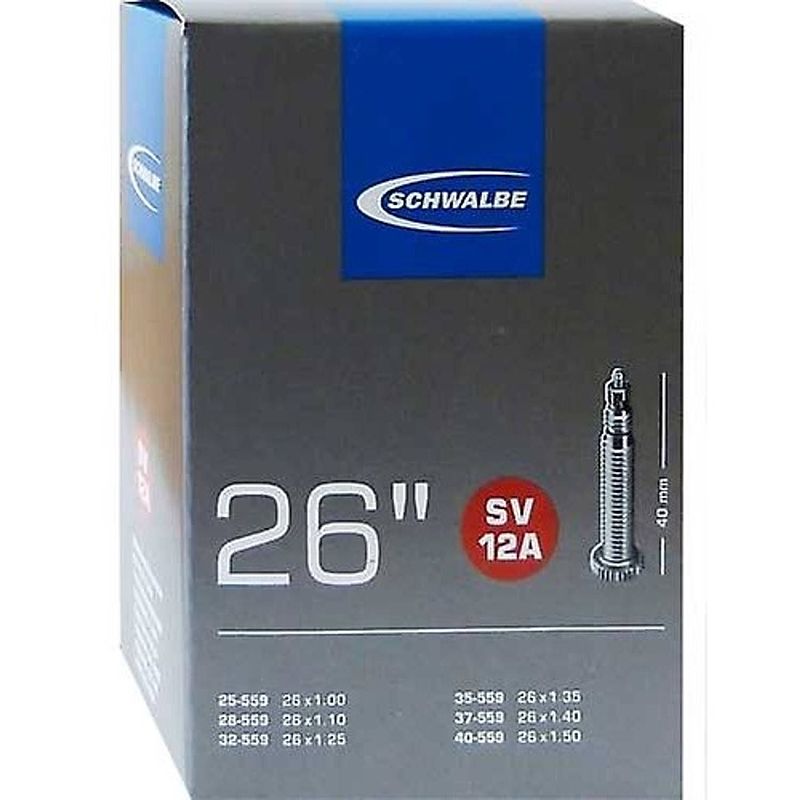 Foto van Schwalbe binnenband 12asv 26 x 1.00/1.50(25/40-559) fv 40 mm