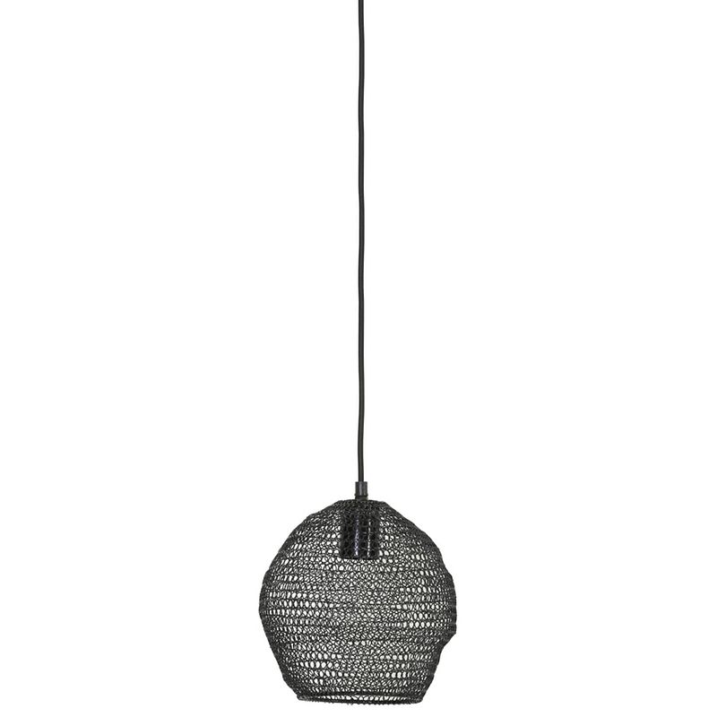 Foto van Light & living - hanglamp nola - 18x18x20 - zwart