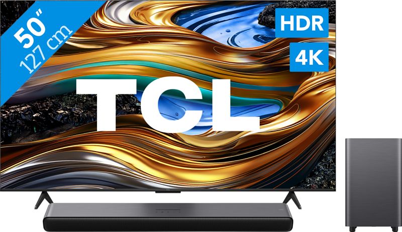 Foto van Tcl 4k led 50p71b (2024) + soundbar