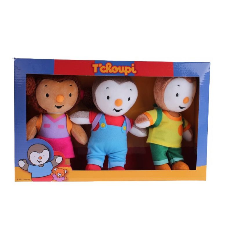 Foto van Jemini knuffelpoppen t'schoupi & friends pluche 18 cm 3-delig