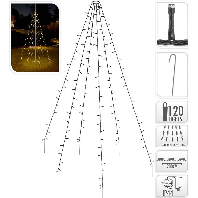 Foto van Vlaggenmast verlichting 120led