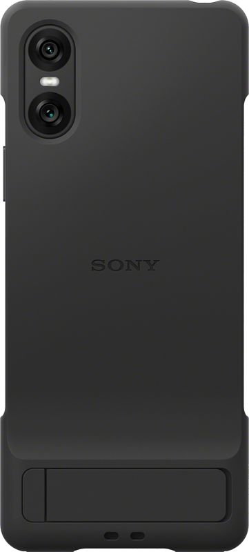 Foto van Sony xperia 10 vi back cover zwart met standaard