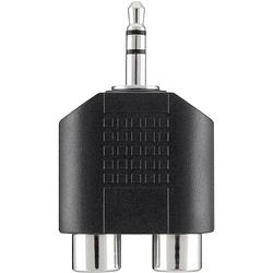 Foto van Belkin f3y120bf jackplug / cinch audio y-adapter [1x jackplug male 3,5 mm - 2x cinch-koppeling] zwart