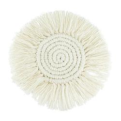 Foto van Krumble onderzetter macrame rond - katoen - beige