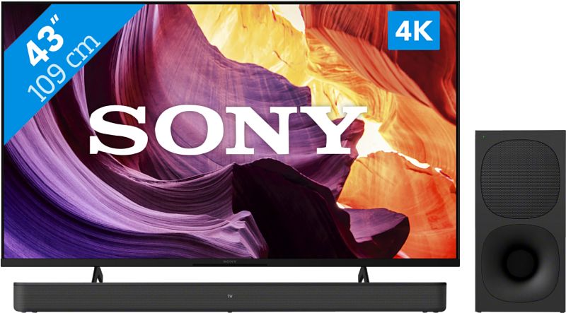 Foto van Sony kd-43x80k (2022) + soundbar