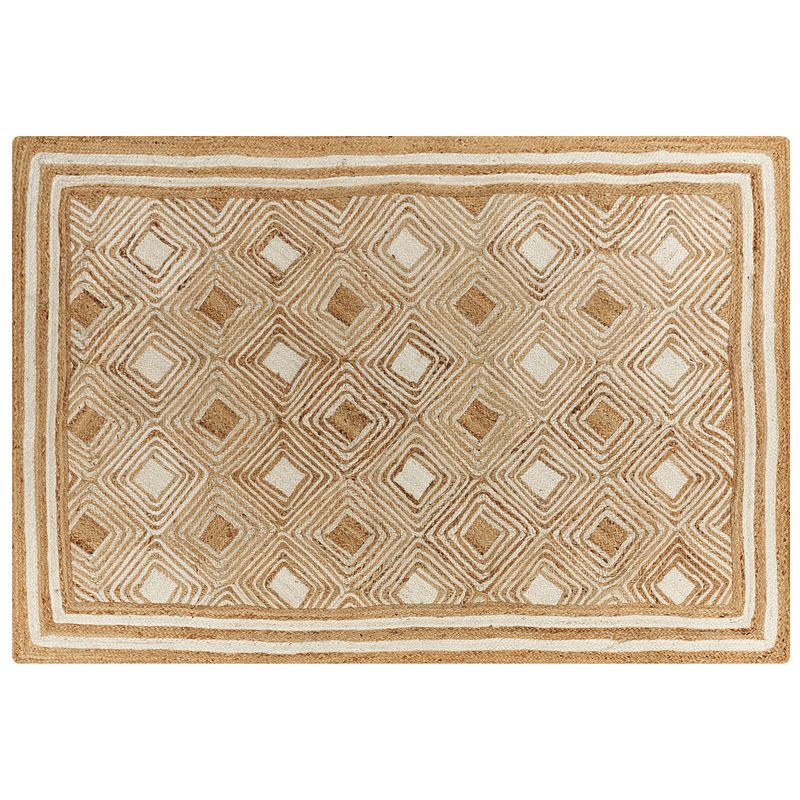 Foto van Beliani mengen - gevlochten-beige-jute