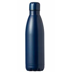 Foto van Rvs waterfles/drinkfles kleur blauw - met schroefdop - 790 ml - drinkflessen