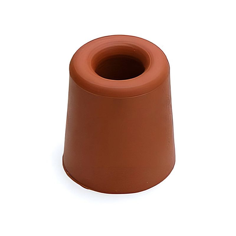 Foto van Deurbuffer / deurstopper terracotta bruin rubber 35 x 30 mm - deurstoppers