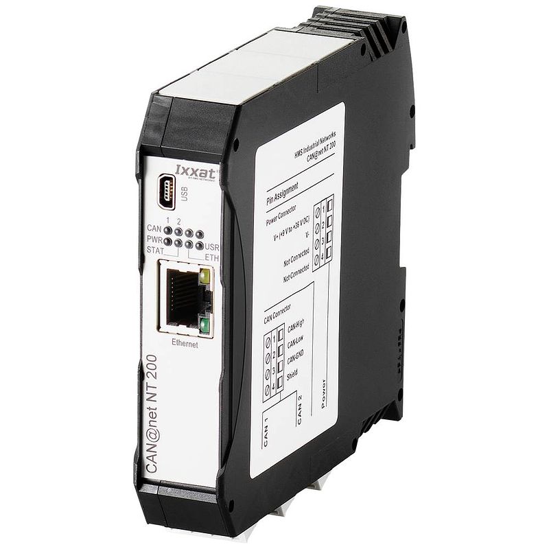 Foto van Ixxat 1.01.0332.20000 can omzetter ethernet, rj-45, usb 9 v/dc, 12 v/dc, 24 v/dc, 36 v/dc 1 stuk(s)