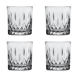 Foto van Haes deco - waterglas, drinkglas set van 4 glazen - inhoud glas 280 ml / ø 8x9 cm