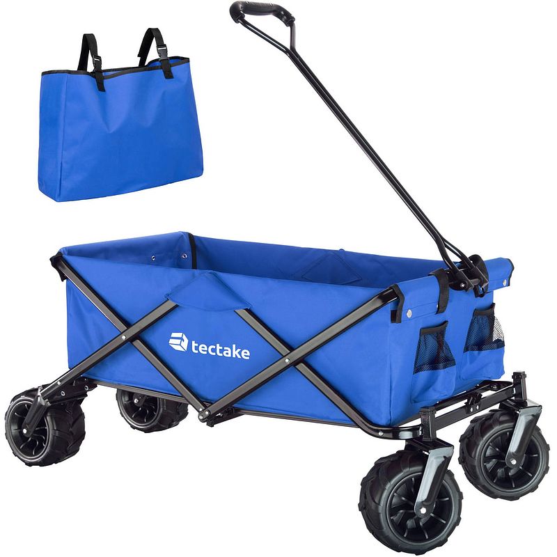 Foto van Tectake® - opvouwbare bolderkar bolderwagen heidrun - blauw - 402912