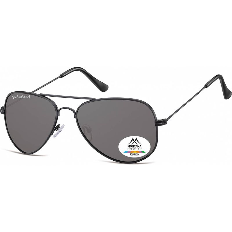 Foto van Montana zonnebril unisex aviator zwart (mp94f)