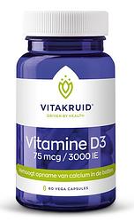 Foto van Vitakruid vitamine d3 75 mcg capsules