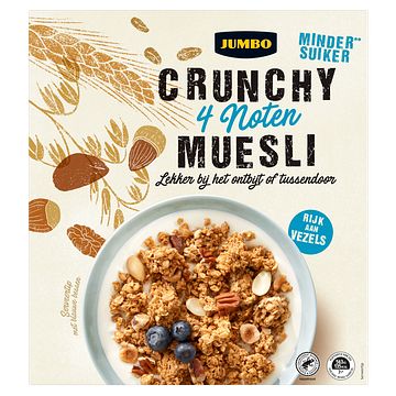 Foto van Jumbo crunchy 4 noten muesli 500g