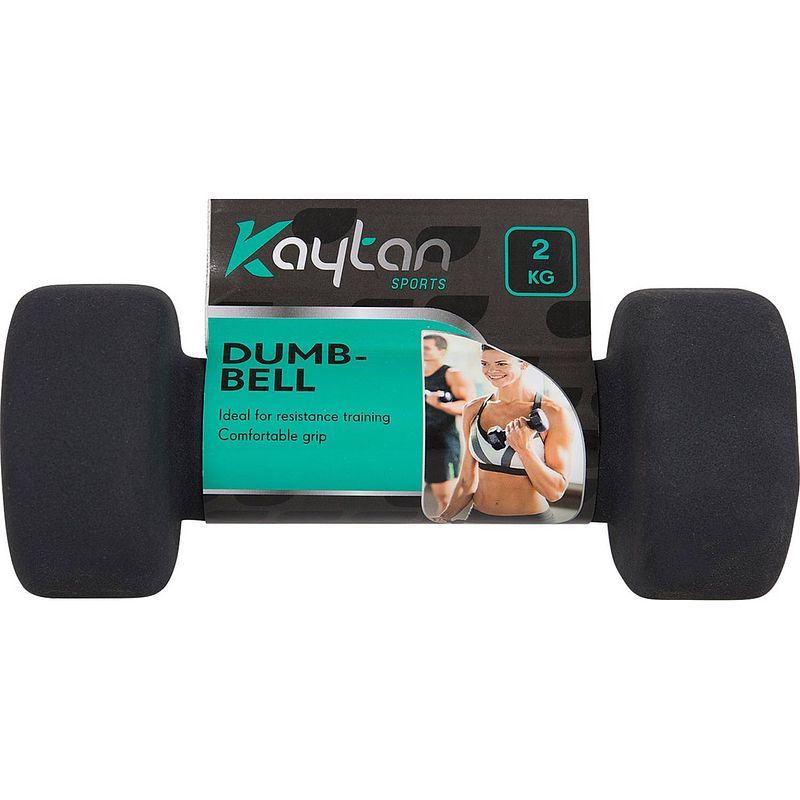 Foto van Kaytan dumbbell 2kg - zwart - per stuk