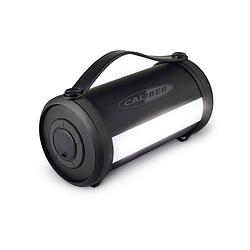 Foto van Caliber bluetooth speaker - led verlichting accu zwart (hpg523btl)