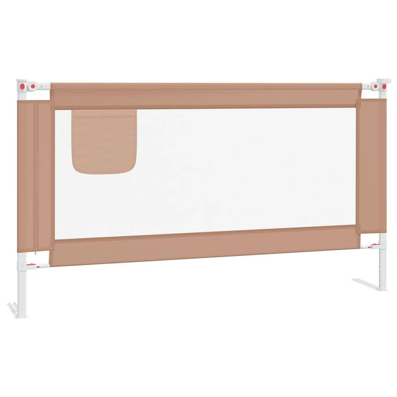 Foto van The living store bedhekje peuter 150x25 cm taupe the living store