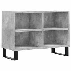 Foto van The living store tv-meubel praktisch tv-meubel - 69.5 x 30 x 50 cm - betongrijs