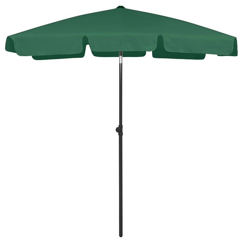 Foto van Vidaxl strandparasol 180x120 cm groen