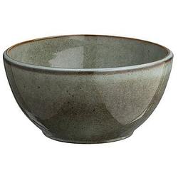 Foto van Saladeschaal emma - groen/bruin - stoneware - ø22,5 cm - leen bakker