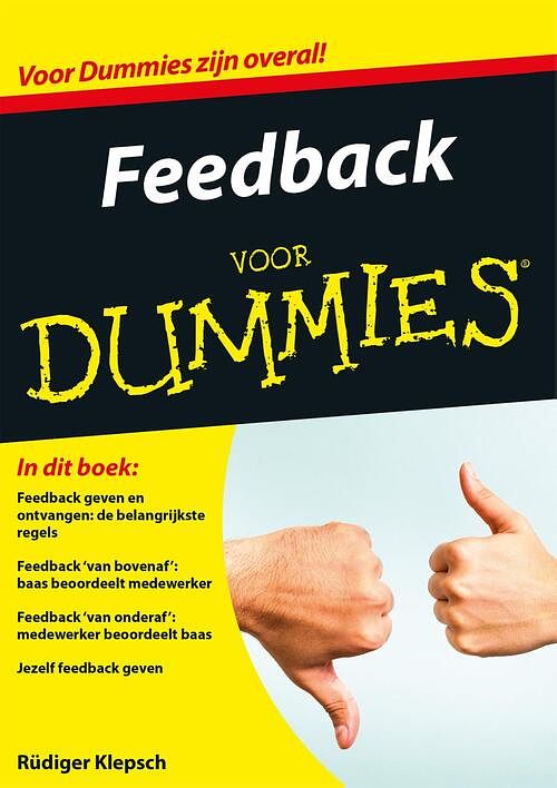 Foto van Feedback voor dummies - rüdiger klepsch - ebook (9789045352749)