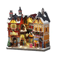 Foto van Lemax - 'salpine winter shops's - verlichte facade - exclusief adapter