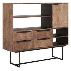 Foto van Dtp home dresser odeon no.3, 1 door, 4 open racks, 4 drawers,120x13...