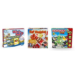 Foto van Spellenbundel - bordspel - 3 stuks - wie is het? & monopoly junior & stef stuntpiloot