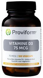 Foto van Proviform vitamine d3 75mcg vegicaps