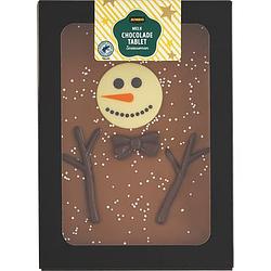 Foto van Jumbo melkchocoladetablet sneeuwman 150 g