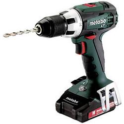 Foto van Metabo bs 18 lt compact 602102530 accu-schroefboormachine lihd incl. 2 accus, incl. accessoires